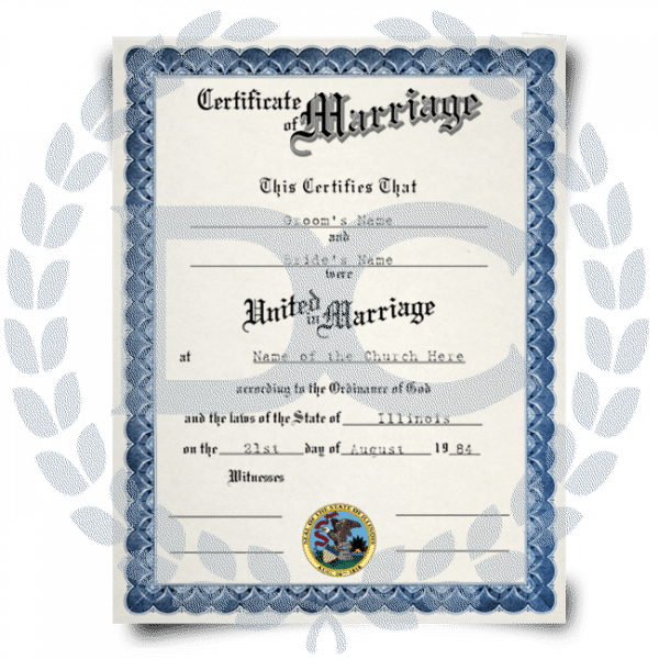 Order marriage certificate online